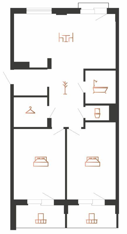 3-кімнатна 97 м² в ЖК Авторський від 56 400 грн/м², Івано-Франківськ