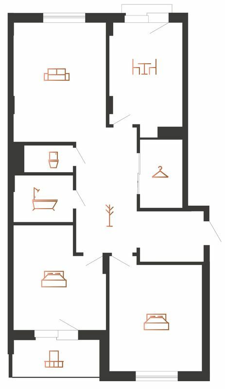 3-комнатная 103 м² в ЖК Авторский от 20 000 грн/м², Ивано-Франковск