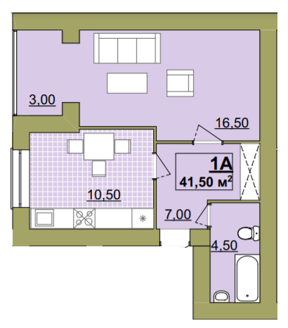 1-кімнатна 41.5 м² в ЖК Містечко Центральне від 14 000 грн/м², Івано-Франківськ