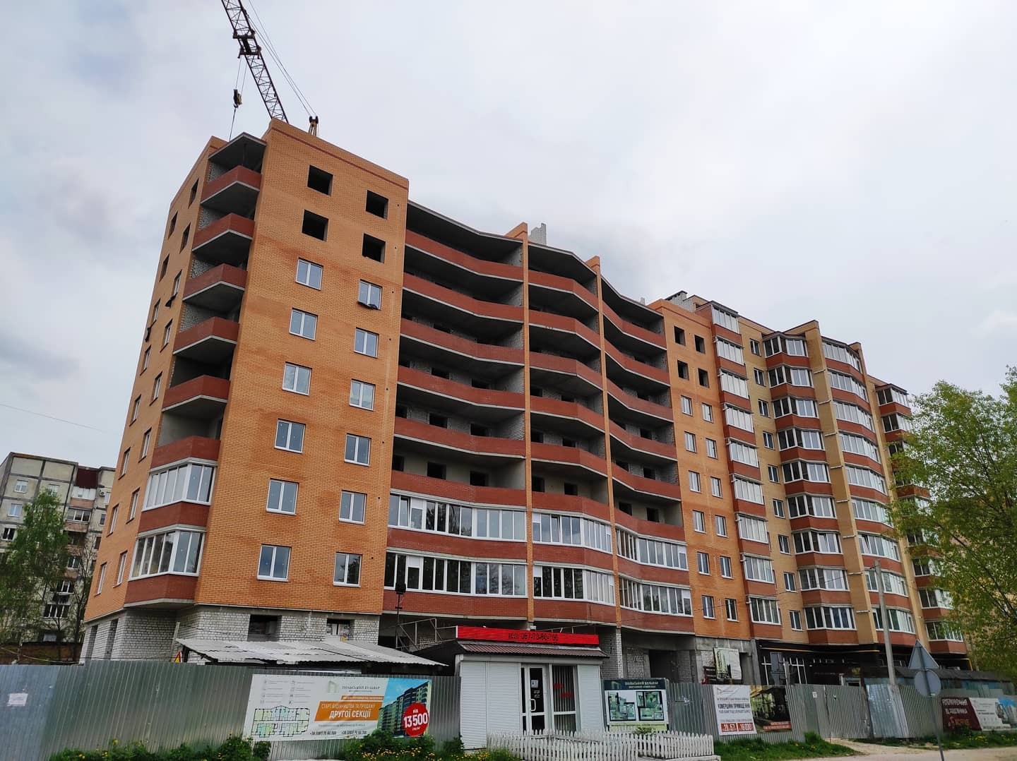 Хід будівництва ЖК Польський бульвар, трав, 2021 рік
