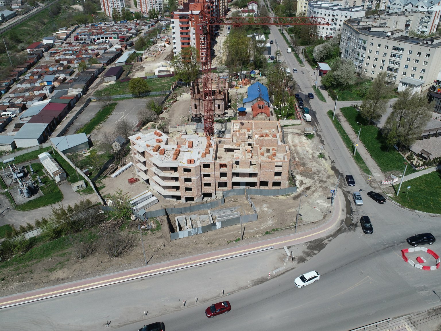 Ход строительства ЖК Східна Брама, апр, 2021 год
