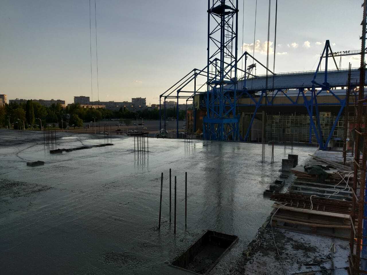 Ход строительства ЖК Спортивный, май, 2021 год