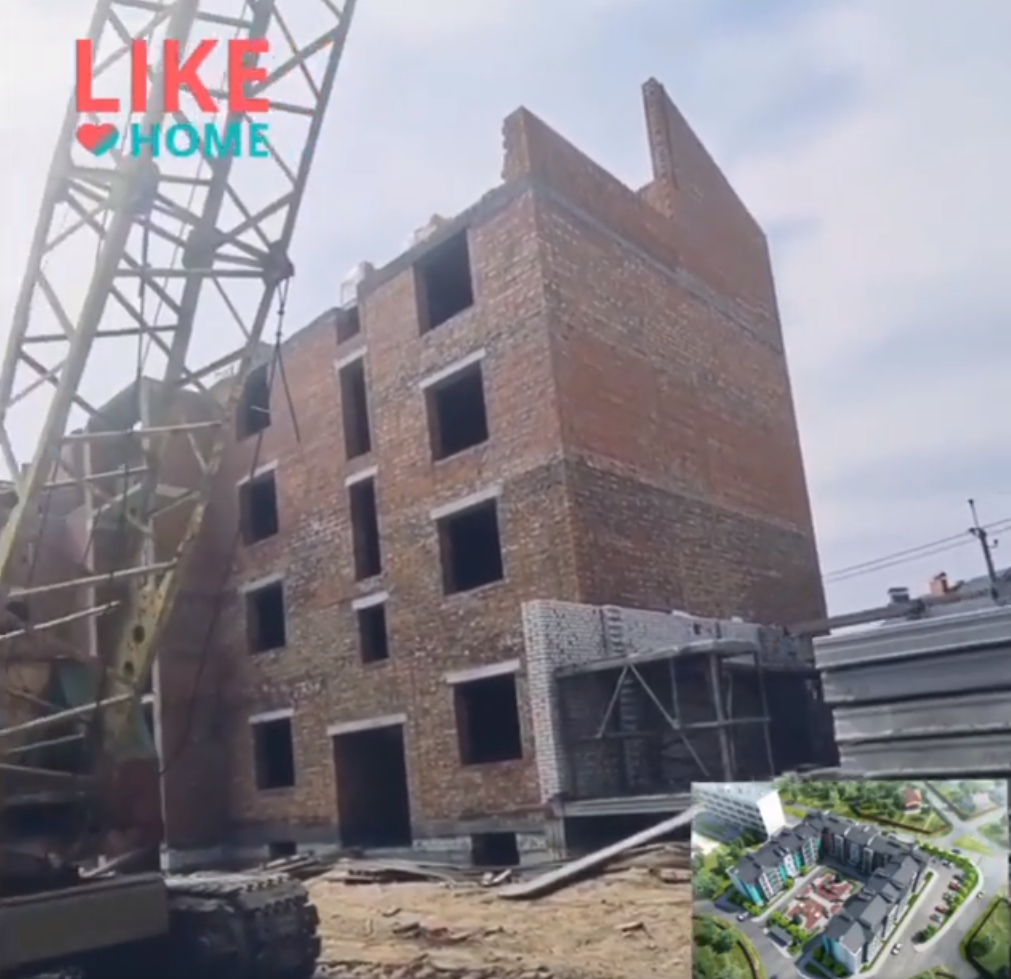 Ход строительства ЖК Like Home, апр, 2021 год