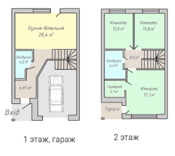 Таунхаус 120 м² в Таунхаус Экологичный (р-н Вишенка) от 14 917 грн/м², Винница