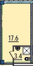 1-комнатная 21 м² в ЖК Пространство у Стамбульского парка от 38 700 грн/м², Одесса