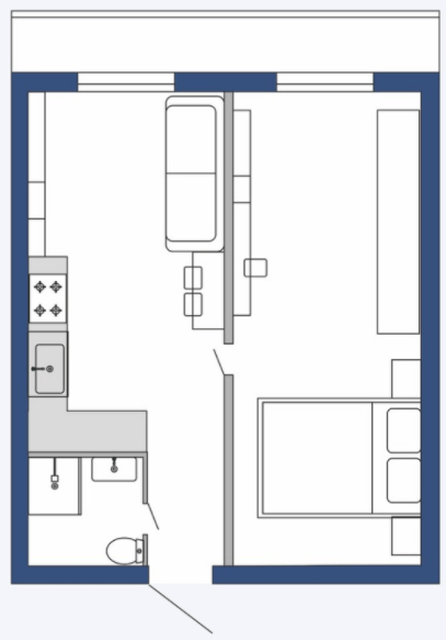 2-кімнатна 45.8 м² в ЖК Сузір'я 2020 від 14 500 грн/м², Кропивницький