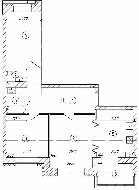 3-кімнатна 83 м² в ЖК Barbara від 17 750 грн/м², м. Горишні Плавні