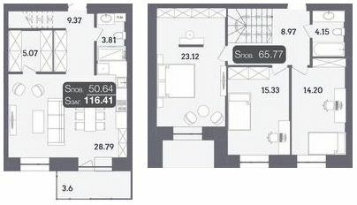 Дворівнева 116.41 м² в ЖК Стандарт від 19 000 грн/м², Полтава