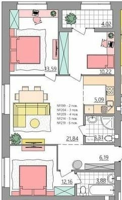 3-кімнатна 80.25 м² в ЖК Синергия Glass від 14 800 грн/м², Рівне