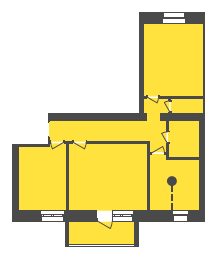 3-кімнатна 64.1 м² в ЖК Кролевець від 7 200 грн/м², м. Кролевець