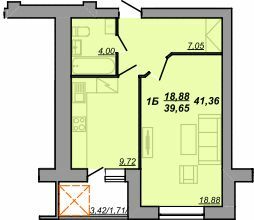 1-комнатная 39.65 м² в ЖК Березовиця от 14 500 грн/м², пгт Великая Березовица