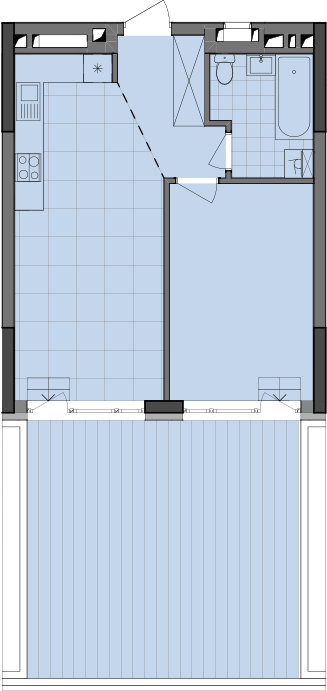 1-комнатная 54.92 м² в ЖК Dibrova Park от 28 000 грн/м², Киев