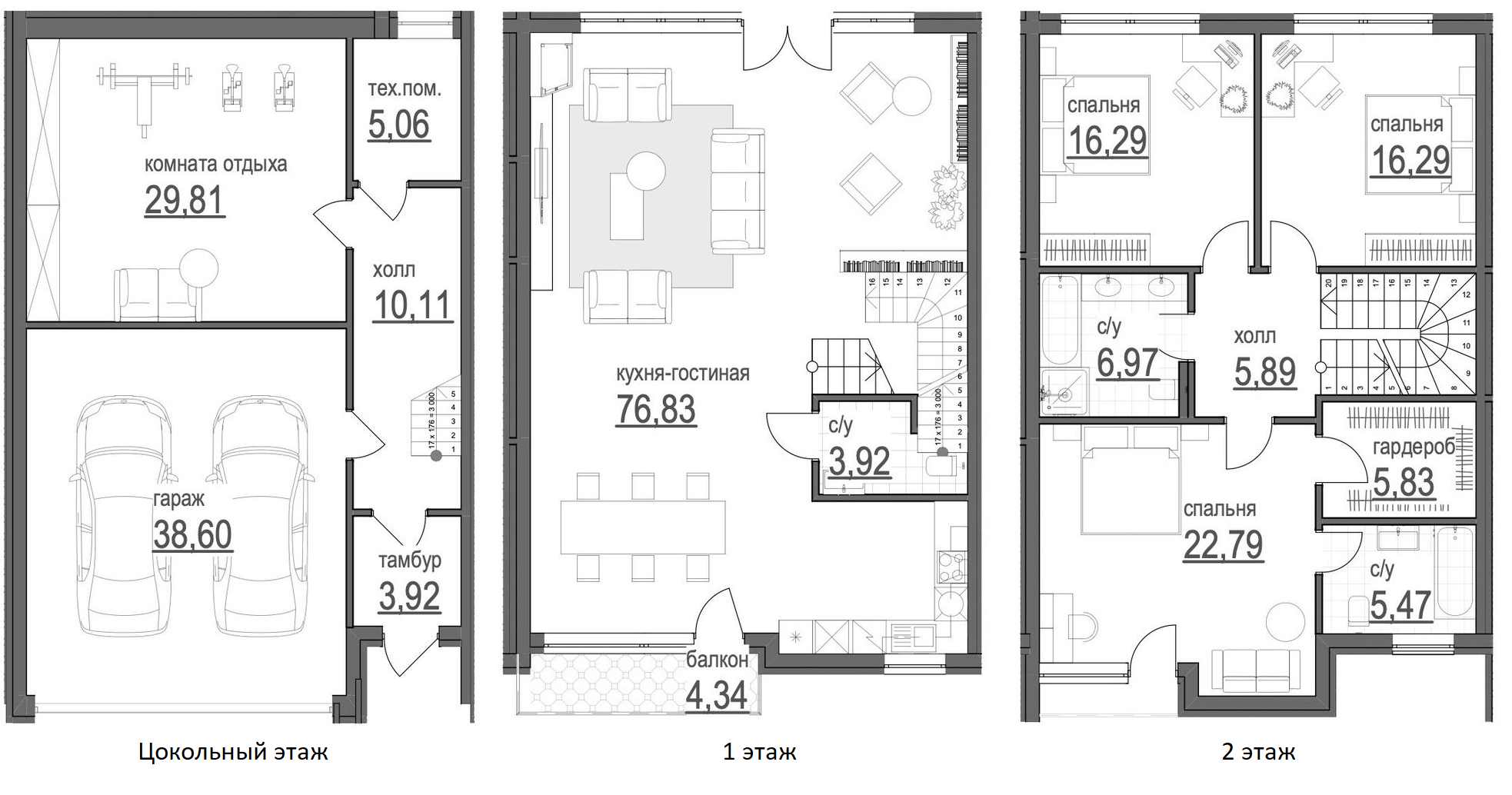 Таунхаус 249 м² в КГ Пуща Residence от 29 357 грн/м², Киев