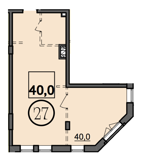 1-кімнатна 40 м² в Дохідний будинок Salve від 41 150 грн/м², Одеса