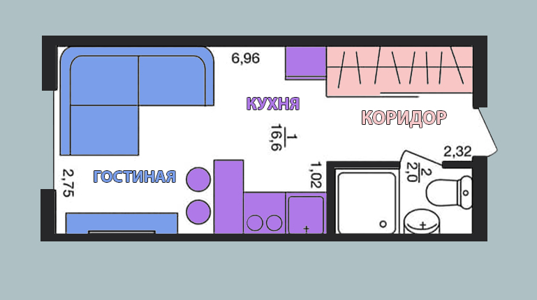 Студия 18.6 м² в ЖК Воробьевы горы PRO от 24 400 грн/м², Харьков