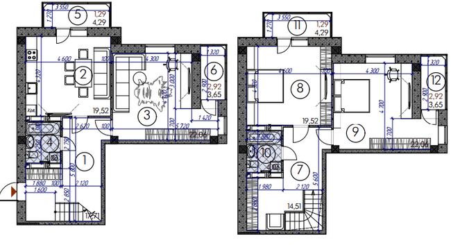 Двухуровневая 131.92 м² в ЖМ Саванна Сити от 14 500 грн/м², г. Бровары