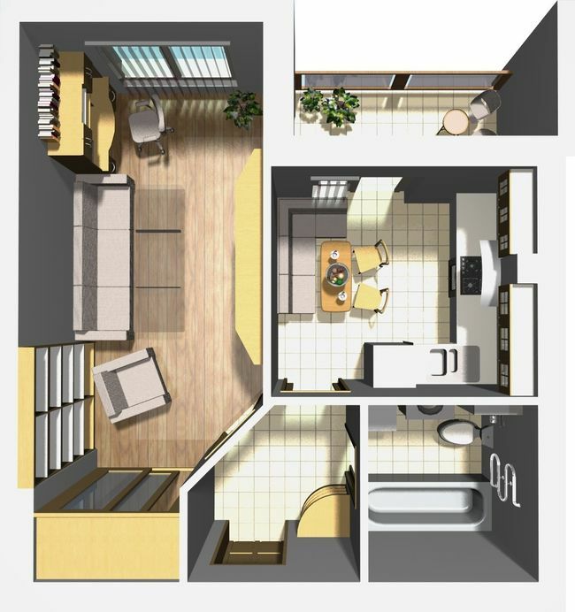 1-комнатная 37.28 м² в ЖК Семейный городок от 14 000 грн/м², с. Шевченково