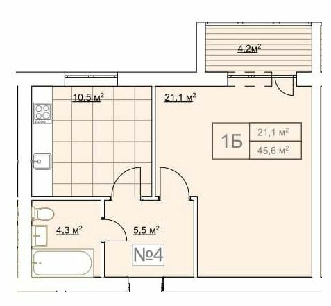 1-кімнатна 45.6 м² в ЖК Гранд Віллас від 11 700 грн/м², смт Ворзель