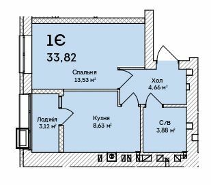 1-кімнатна 33.82 м² в ЖК Grand Country Irpin від 22 050 грн/м², м. Ірпінь