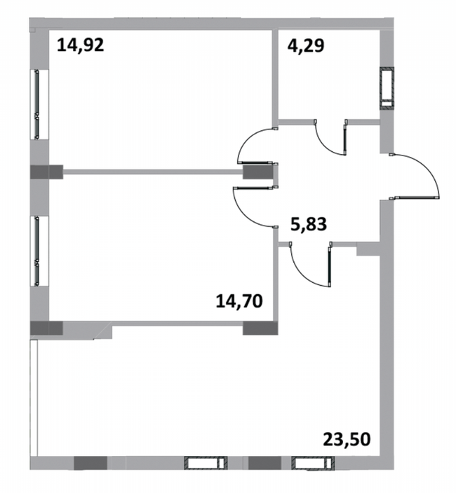 2-кімнатна 63.2 м² в ЖК Green Side від 21 000 грн/м², м. Ірпінь