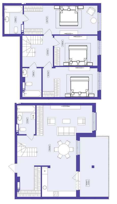 Двухуровневая 141.1 м² в ЖК Utlandia от 23 550 грн/м², г. Ирпень