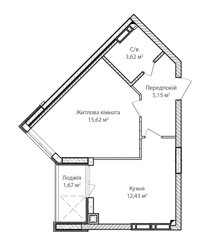 1-кімнатна 38.49 м² в ЖК Синергія Сіті від 18 800 грн/м², м. Ірпінь