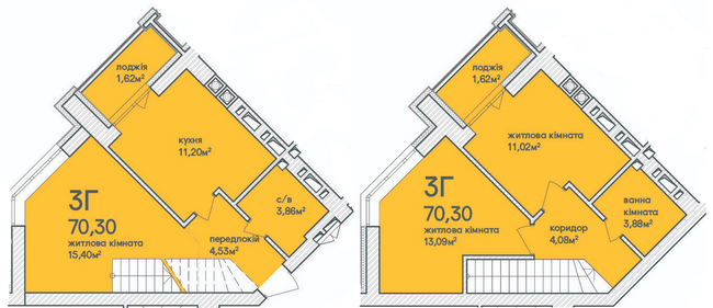 Двухуровневая 70.3 м² в ЖК Синергия Сити (Kvartal Group) от 17 200 грн/м², г. Ирпень