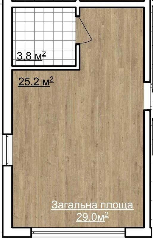 1-кімнатна 29 м² в ЖК Geneva від 22 500 грн/м², с. Софіївська Борщагівка