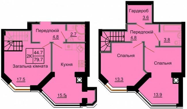 Дворівнева 79.7 м² в ЖК Софія Клубний від 32 000 грн/м², с. Софіївська Борщагівка