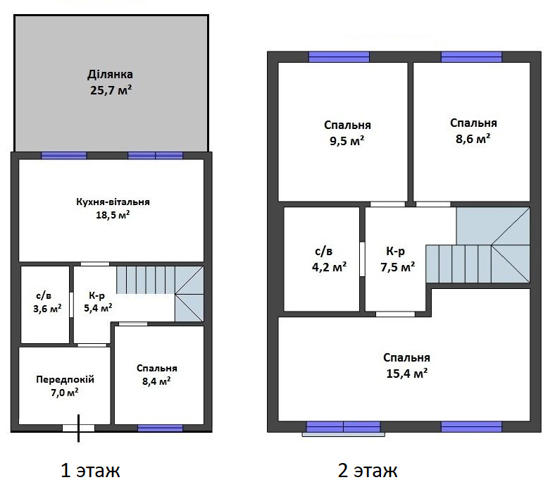 Таунхаус 88.1 м² в Таунхауси Cherry Town від 15 323 грн/м², м. Ірпінь