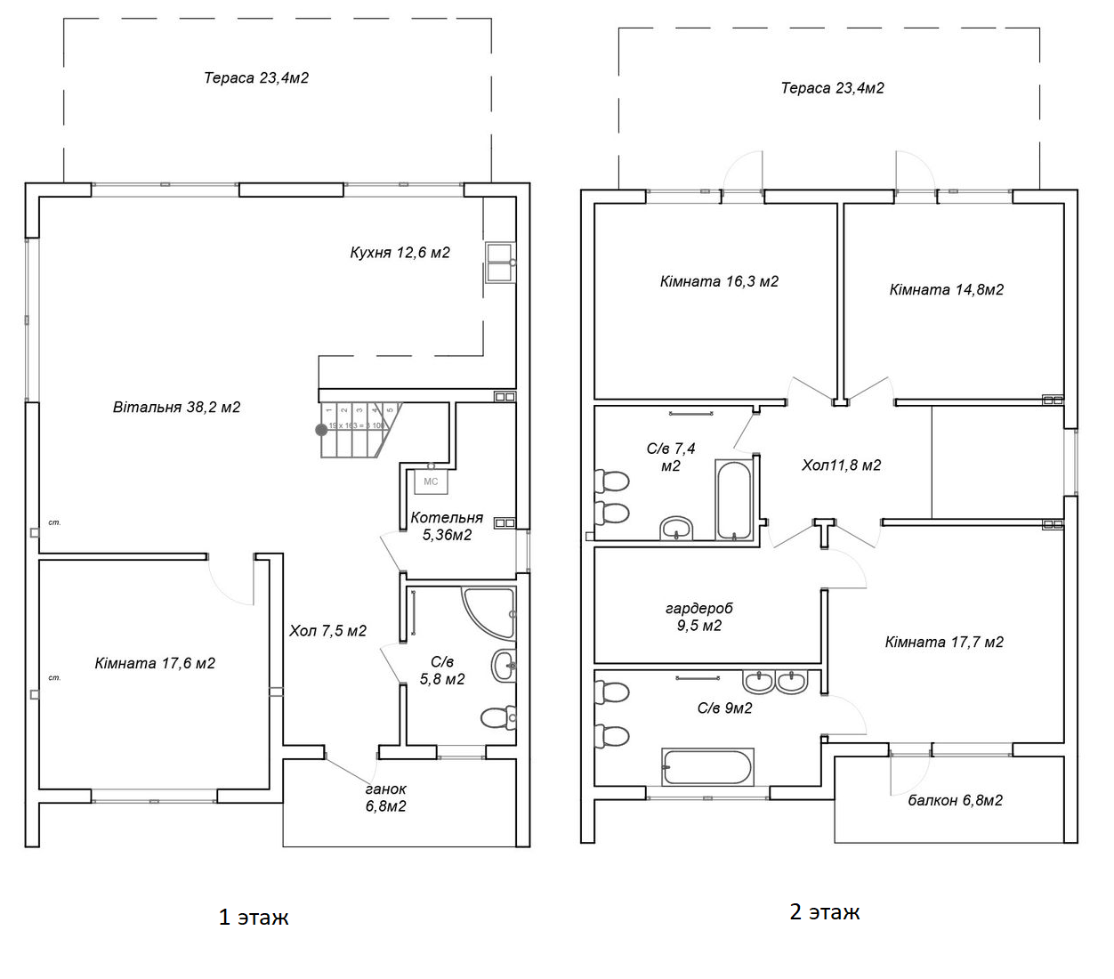 Коттедж 200 м² в КП Новая Ходосовка от 30 750 грн/м², с. Ходосовка