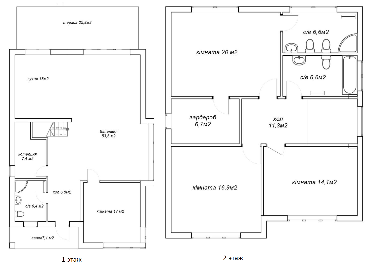 Коттедж 194 м² в КП Новая Ходосовка от 32 062 грн/м², с. Ходосовка