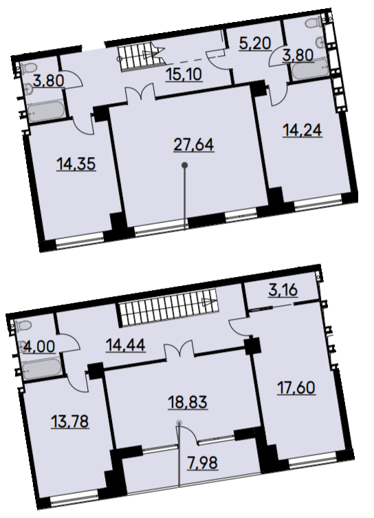 Дворівнева 158.33 м² в ЖК Bauhaus від 43 000 грн/м², Харків