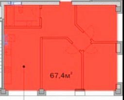 3-комнатная 67.4 м² в ЖК Олимпийский от 22 000 грн/м², Днепр