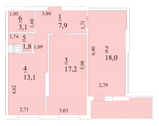 2-кімнатна 64.4 м² в ЖК Лотос Холл від 25 550 грн/м², Одеса