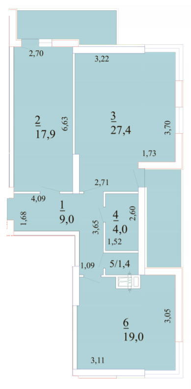 2-кімнатна 85.5 м² в ЖК Лотос Холл від 25 550 грн/м², Одеса