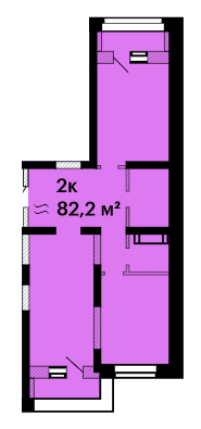 2-кімнатна 82.2 м² в ЖК Оскар від 31 600 грн/м², Одеса