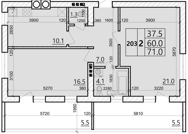 2-кімнатна 71 м² в ЖК Святих Ольги та Єлизавети від 20 000 грн/м², м. Винники