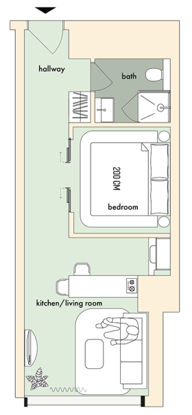 1-комнатная 35.7 м² в ЖК The Resort от 79 900 грн/м², Киев