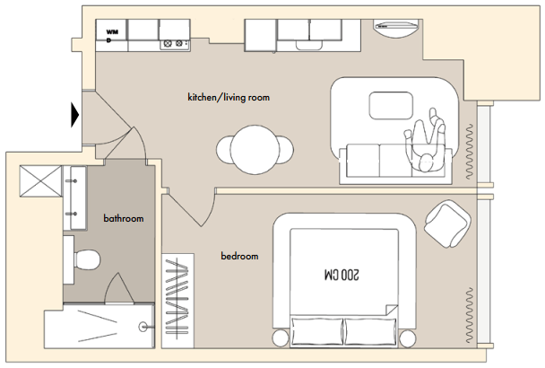 1-кімнатна 43 м² в ЖК The Resort від 79 900 грн/м², Київ