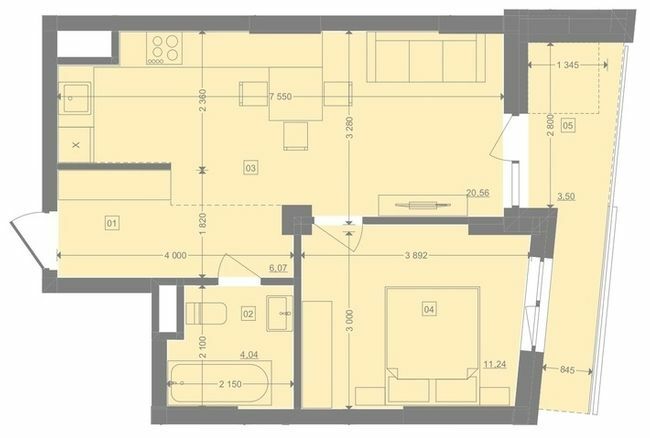 1-комнатная 45.41 м² в ЖК Pictorial от 27 250 грн/м², Львов