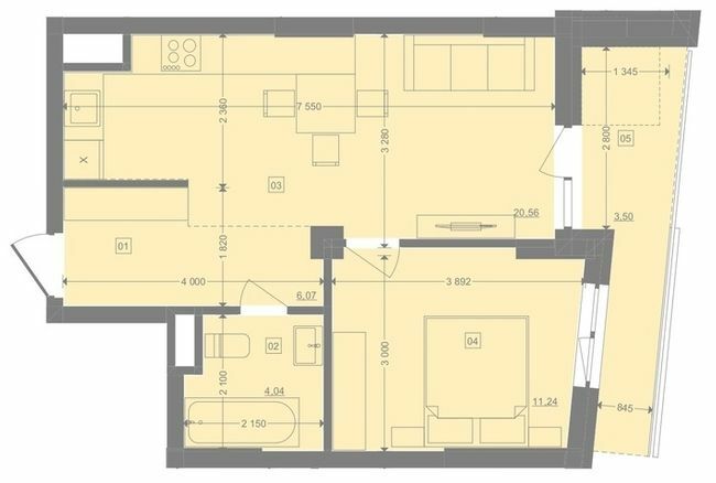 1-комнатная 45.41 м² в ЖК Pictorial от 27 250 грн/м², Львов