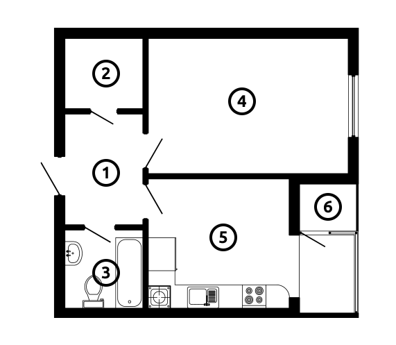 1-кімнатна 43.77 м² в ЖК Національний від 33 750 грн/м², Львів