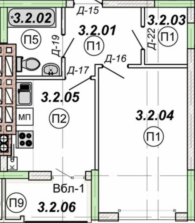 1-кімнатна 38.81 м² в ЖК Національний від 33 750 грн/м², Львів