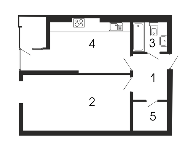 1-кімнатна 53.47 м² в ЖК Національний від 33 750 грн/м², Львів