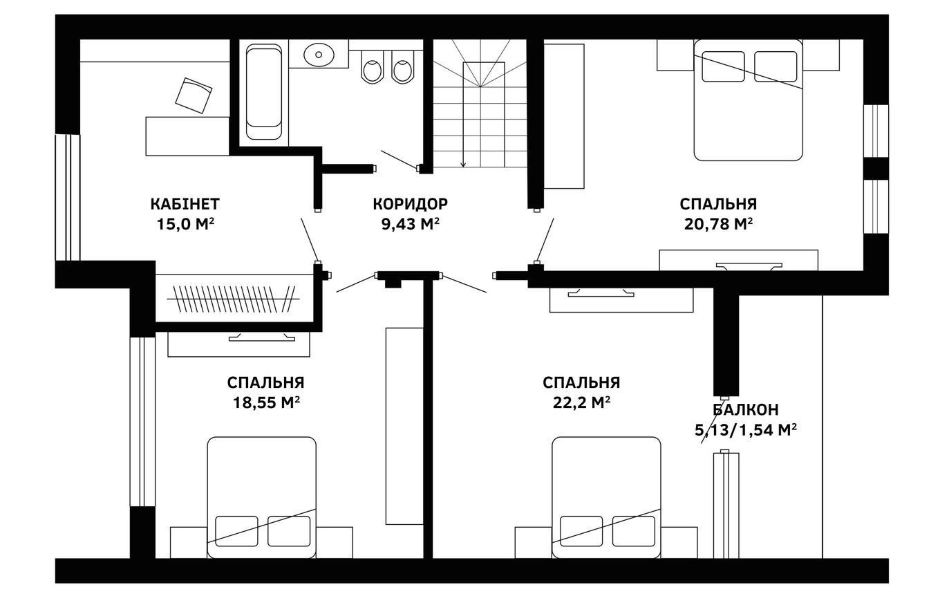 Дуплекс 180 м² в КМ Панич від 16 667 грн/м², с. Сокільники