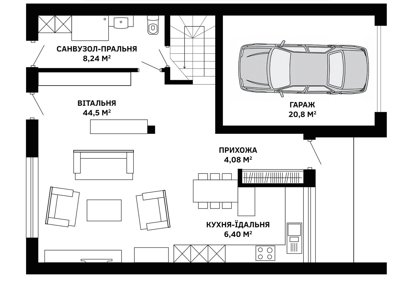 Дуплекс 180 м² в КГ Панич от 16 667 грн/м², с. Сокольники