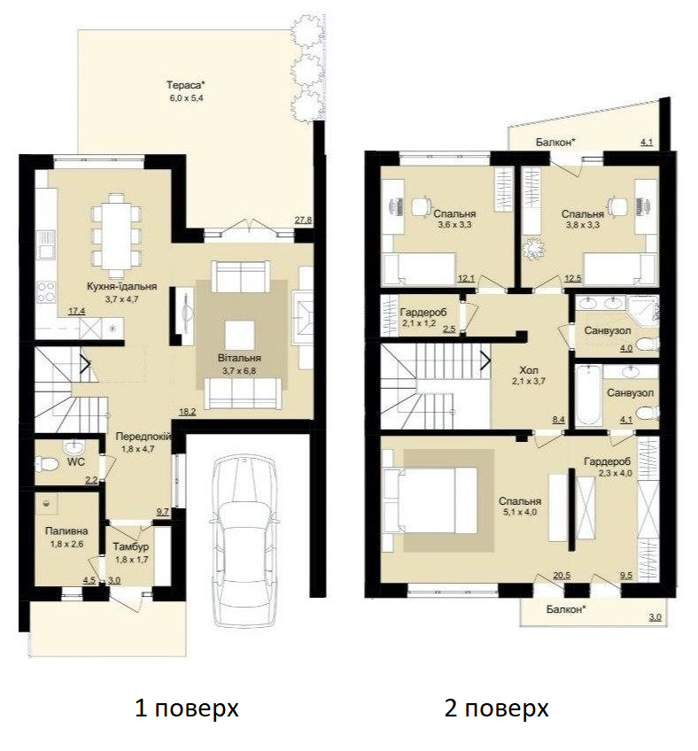 Таунхаус 139.4 м² в КП Rubicon Cottages от 19 369 грн/м², с. Сокольники