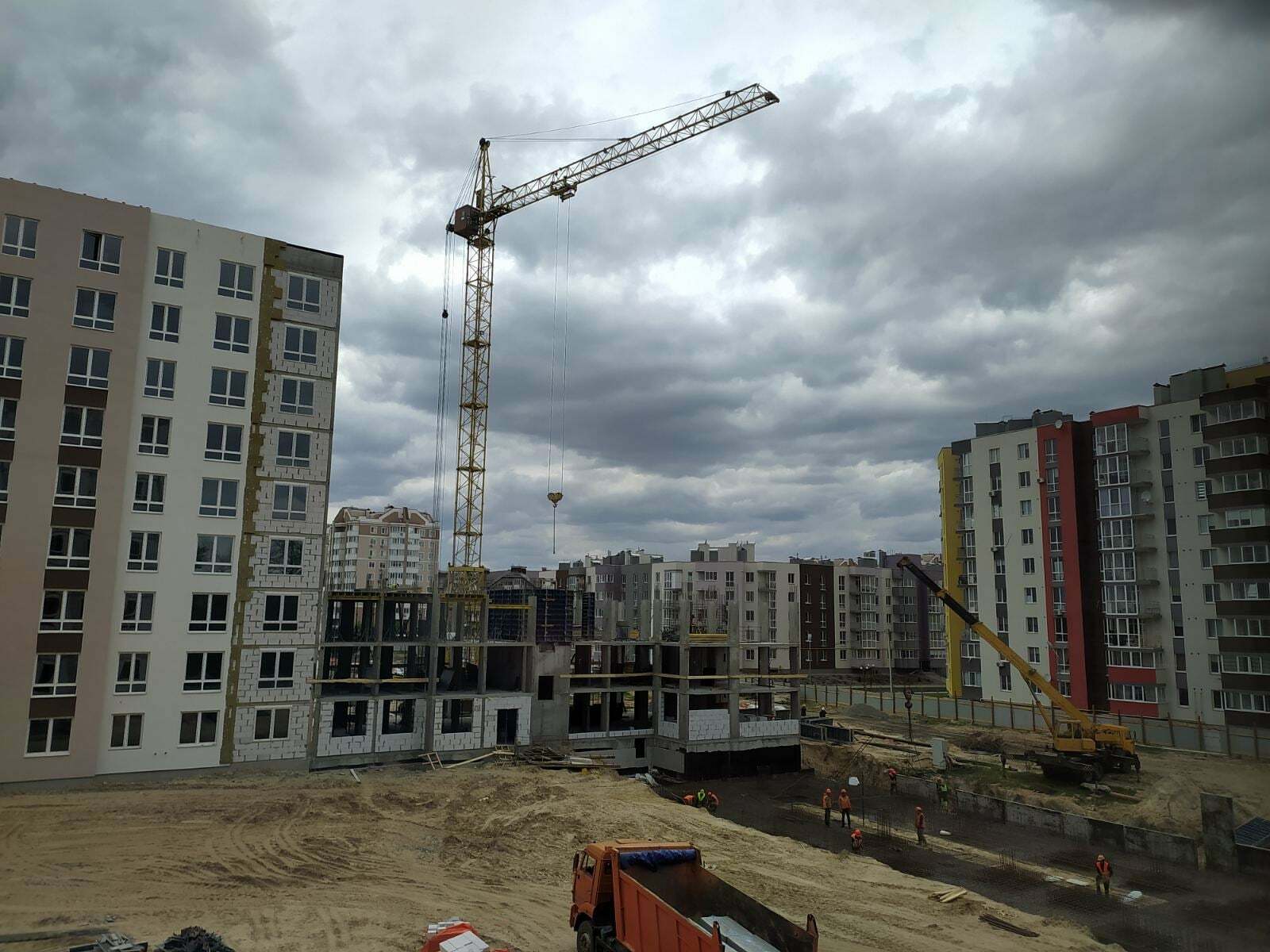 Ход строительства ЖМ Новая Буча, май, 2021 год