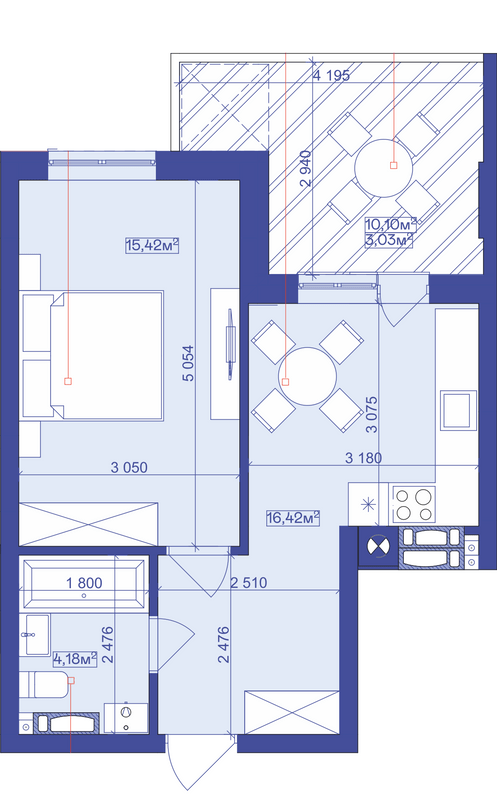 1-кімнатна 40.8 м² в ЖК Utlandia від 27 400 грн/м², м. Ірпінь